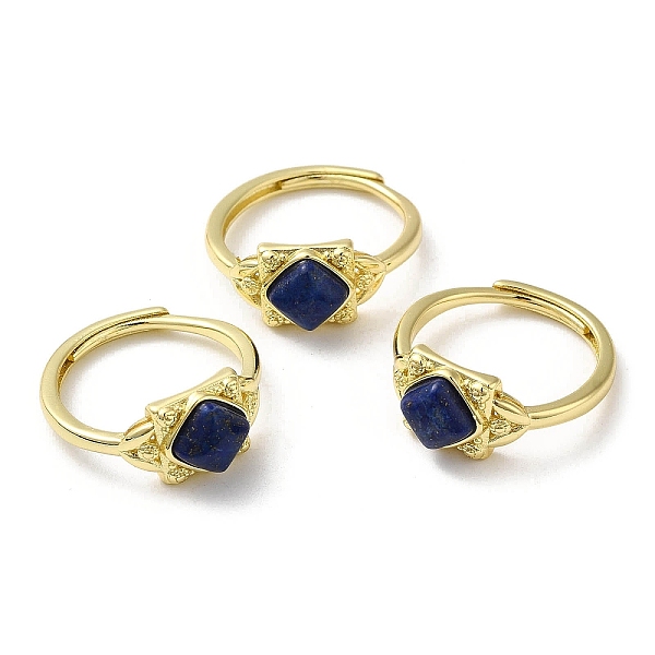 PandaHall Adjustable Natural Mixed Gemstone Rhombus Finger Rings, Golden Brass Finger Ring, Cadmium Free & Lead Free, Inner Diameter: 18mm...
PandaHall Adjustable Natural Mixed Gemstone Rhombus Finger Rings, Golden Brass Finger Ring, Cadmium Free & Lead Free, Inner Diameter: 18mm...
