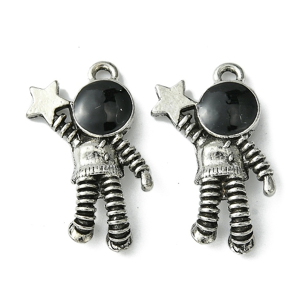 PandaHall Alloy Enamel Pendants, Spaceman with Star Charm, Antique Silver, 25x17x4.5mm, Hole: 1.8mm Alloy+Enamel Others Black
PandaHall Alloy Enamel Pendants, Spaceman with Star Charm, Antique Silver, 25x17x4.5mm, Hole: 1.8mm Alloy+Enamel Others Black