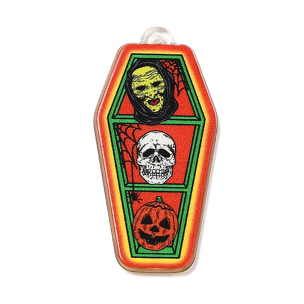 PandaHall Halloween Acrylic Pendants, Coffin, Skull, 43.5x20.5x2mm, Hole: 1.4mm Acrylic Skull Orange
PandaHall Halloween Acrylic Pendants, Coffin, Skull, 43.5x20.5x2mm, Hole: 1.4mm Acrylic Skull Orange