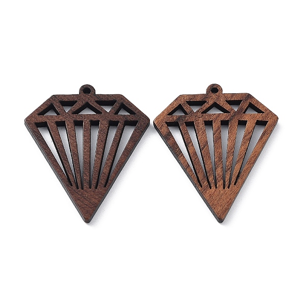 PandaHall Walnut Wood Laser Cut Pendants, Hollow Charms, Undyed, Diamond, 37.5x30x2.2mm, Hole: 1.6mm Wood Diamond Brown
PandaHall Walnut Wood Laser Cut Pendants, Hollow Charms, Undyed, Diamond, 37.5x30x2.2mm, Hole: 1.6mm Wood Diamond Brown