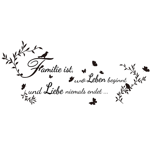 PandaHall PVC Wall Stickers, Rectangle, for Home Living Room Bedroom Decoration, Flower Pattern, 940x325mm Plastic Leaf Black
PandaHall PVC Wall Stickers, Rectangle, for Home Living Room Bedroom Decoration, Flower Pattern, 940x325mm Plastic Leaf Black