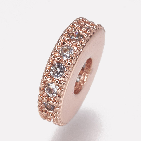PandaHall Brass Micro Pave Cubic Zirconia Bead Spacers, Flat Round, Clear, Rose Gold, 10x2mm, Hole: 3.5mm Brass+Cubic Zirconia Flat Round...
PandaHall Brass Micro Pave Cubic Zirconia Bead Spacers, Flat Round, Clear, Rose Gold, 10x2mm, Hole: 3.5mm Brass+Cubic Zirconia Flat Round...