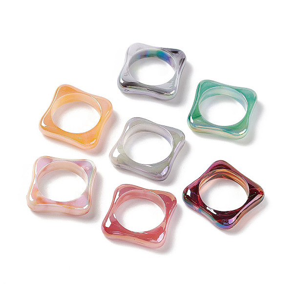 PandaHall Opaque Acrylic Linking Rings, Irregular Square with Inner Round, AB Color Plated, Mixed Color, 22.5x22.5x6mm, Inner Diameter..., Multicolor
PandaHall Opaque Acrylic Linking Rings, Irregular Square with Inner Round, AB Color Plated, Mixed Color, 22.5x22.5x6mm, Inner Diameter..., Multicolor
