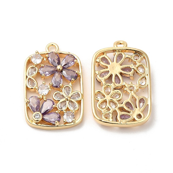 PandaHall Real 18K Gold Plated Brass Pendant, with Glass, Rectangle with Flower Charms, Medium Purple, 25.5x16x4.5mm, Hole: 1.6mm...
PandaHall Real 18K Gold Plated Brass Pendant, with Glass, Rectangle with Flower Charms, Medium Purple, 25.5x16x4.5mm, Hole: 1.6mm...