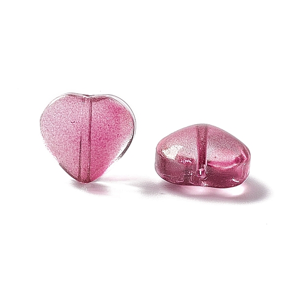 PandaHall Electroplate Transparent Glass Bead, with Glitter Gold Powder, Heart, Medium Violet Red, 10x10x5mm, Hole: 1mm Glass Heart
PandaHall Electroplate Transparent Glass Bead, with Glitter Gold Powder, Heart, Medium Violet Red, 10x10x5mm, Hole: 1mm Glass Heart