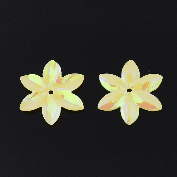 PandaHall Ornament Accessories, PVC Plastic Paillette/Sequins Beads, Flower, Champagne Yellow, 13~13.5x12x0.4mm, Hole: 1.4mm, about...
PandaHall Ornament Accessories, PVC Plastic Paillette/Sequins Beads, Flower, Champagne Yellow, 13~13.5x12x0.4mm, Hole: 1.4mm, about...