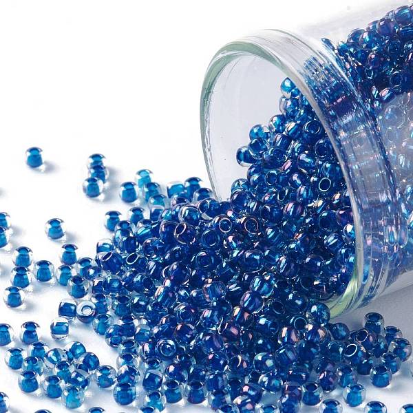 PandaHall TOHO Round Seed Beads, Japanese Seed Beads, (189) Inside Color Luster Crystal/Caribean Blue, 11/0, 2.2mm, Hole: 0.8mm, about...
PandaHall TOHO Round Seed Beads, Japanese Seed Beads, (189) Inside Color Luster Crystal/Caribean Blue, 11/0, 2.2mm, Hole: 0.8mm, about...