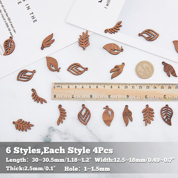 PandaHall SUPERFINDINGS 24Pcs 6 Styles Vintage Wood Monstera Leaf Charms Undyed Natural Walnut Wood Pendants Camel Hollow Leaf Charm for DIY..., Brown
PandaHall SUPERFINDINGS 24Pcs 6 Styles Vintage Wood Monstera Leaf Charms Undyed Natural Walnut Wood Pendants Camel Hollow Leaf Charm for DIY..., Brown