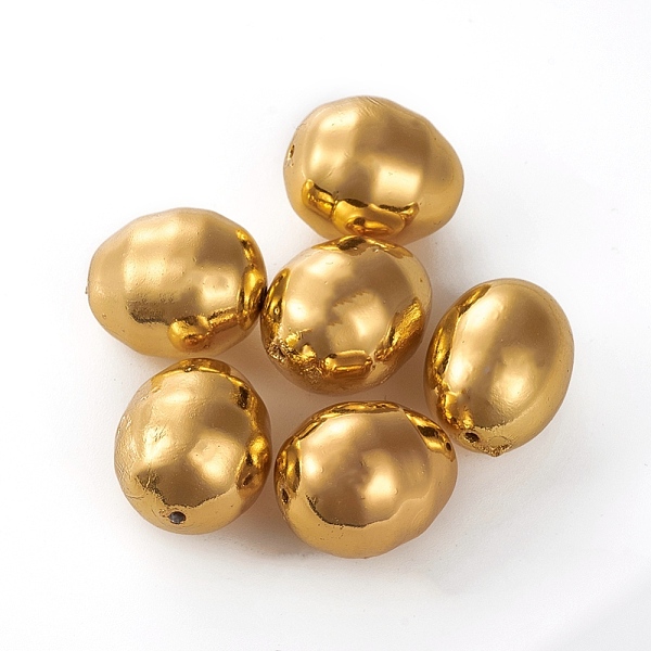 PandaHall Electroplated Shell Pearl Beads, Easter Egg, Gold, 15~16x13~14mm, Hole: 1~1.2mm Shell Pearl Egg Gold
PandaHall Electroplated Shell Pearl Beads, Easter Egg, Gold, 15~16x13~14mm, Hole: 1~1.2mm Shell Pearl Egg Gold
