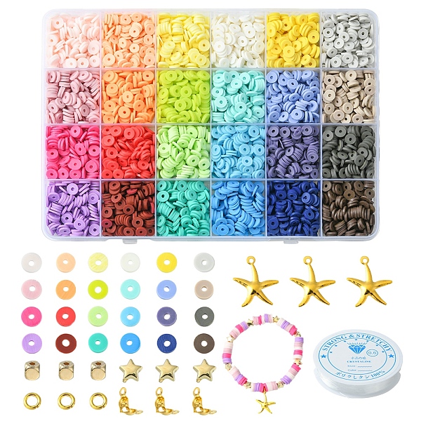 PandaHall DIY Surfer Bracelet Making Kit, Including Polymer Clay Disc & CCB Plastic Beads , Elastic Thread, Iron Jump Rings & Bead Tips..., Multicolor
PandaHall DIY Surfer Bracelet Making Kit, Including Polymer Clay Disc & CCB Plastic Beads , Elastic Thread, Iron Jump Rings & Bead Tips..., Multicolor