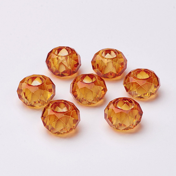 PandaHall Fascinating No Metal Core Rondelle Dark Orange Charm Glass Large Hole European Beads Fits Bracelets & Necklaces, about 14mm in...
PandaHall Fascinating No Metal Core Rondelle Dark Orange Charm Glass Large Hole European Beads Fits Bracelets & Necklaces, about 14mm in...