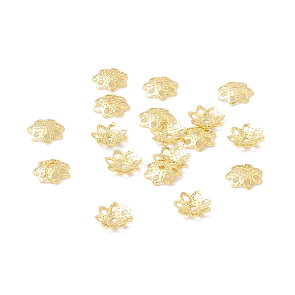 PandaHall Brass Bead Caps, Multi-Petal, Flower, Real 18K Gold Plated, 5.5x1mm, Hole: 0.8mm Brass
PandaHall Brass Bead Caps, Multi-Petal, Flower, Real 18K Gold Plated, 5.5x1mm, Hole: 0.8mm Brass