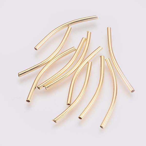 PandaHall Brass Tube Beads, Nickel Free, Real 18K Gold Plated, 34x2mm, Hole: 1.5mm Brass Tube
PandaHall Brass Tube Beads, Nickel Free, Real 18K Gold Plated, 34x2mm, Hole: 1.5mm Brass Tube