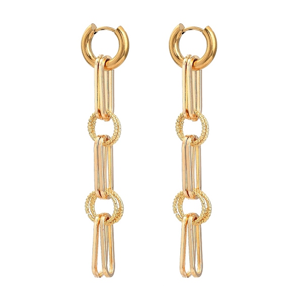PandaHall 304 Stainless Steel Huggie Hoop Earrings, with 316 Surgical Stainless Steel Pin, Brass & Iron Linking Ring, Golden, 71mm, Pin...
PandaHall 304 Stainless Steel Huggie Hoop Earrings, with 316 Surgical Stainless Steel Pin, Brass & Iron Linking Ring, Golden, 71mm, Pin...