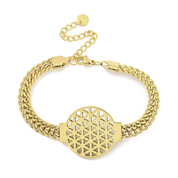PandaHall Hollow Lantern 304 Stainless Steel Link Twisted Chain Bracelets for Women, Golden, 6-3/4 inch(17.2cm) 304 Stainless Steel
PandaHall Hollow Lantern 304 Stainless Steel Link Twisted Chain Bracelets for Women, Golden, 6-3/4 inch(17.2cm) 304 Stainless Steel