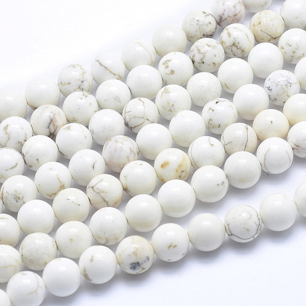 PandaHall Natural Magnesite Beads Strands, Round, 8~8.5mm, Hole: 1mm, about 50pcs/strand, about 15 inch Magnesite Round White
PandaHall Natural Magnesite Beads Strands, Round, 8~8.5mm, Hole: 1mm, about 50pcs/strand, about 15 inch Magnesite Round White