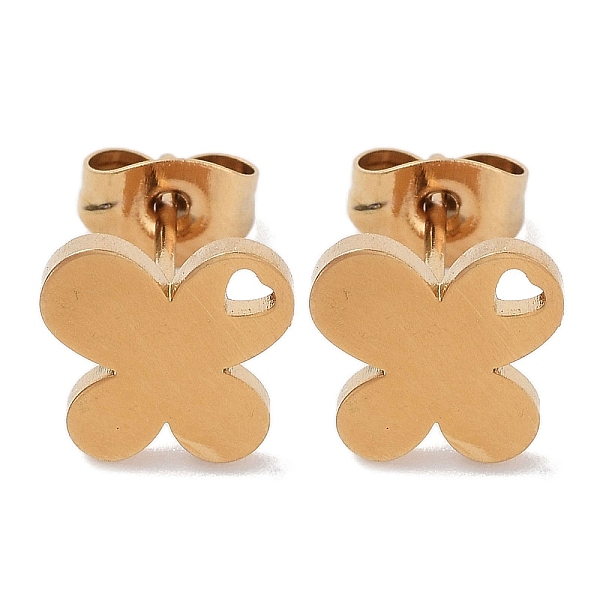 PandaHall Vacuum Plating 304 Stainless Steel Stud Earrings for Women, Hollow Butterfly, Golden, 8.5x9mm 304 Stainless Steel Butterfly
PandaHall Vacuum Plating 304 Stainless Steel Stud Earrings for Women, Hollow Butterfly, Golden, 8.5x9mm 304 Stainless Steel Butterfly