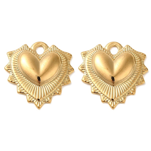 PandaHall 201 Stainless Steel Pendants, Long-Lasting Plated, Heart Charm, Golden, 18.5x18x3mm, Hole: 2mm 201 Stainless Steel Heart
PandaHall 201 Stainless Steel Pendants, Long-Lasting Plated, Heart Charm, Golden, 18.5x18x3mm, Hole: 2mm 201 Stainless Steel Heart