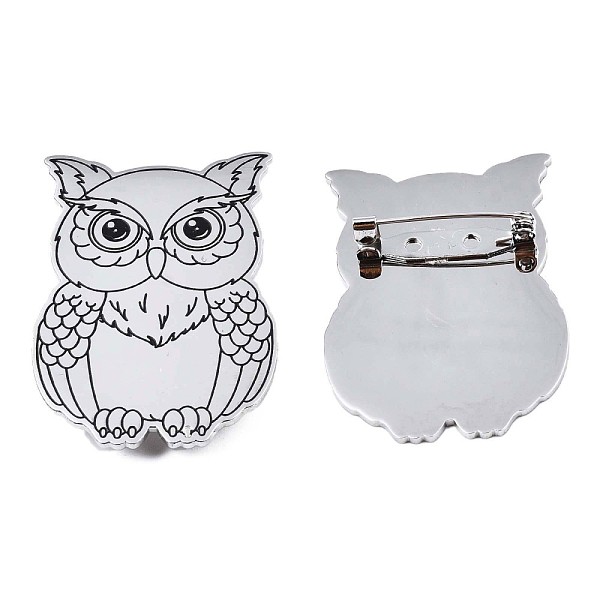 PandaHall 201 Stainless Steel Owl Lapel Pin, Animal Badge for Backpack Clothes, Nickel Free & Lead Free, Stainless Steel Color, 45x32x7mm...
PandaHall 201 Stainless Steel Owl Lapel Pin, Animal Badge for Backpack Clothes, Nickel Free & Lead Free, Stainless Steel Color, 45x32x7mm...