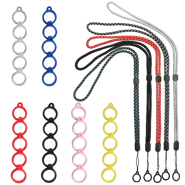 PandaHall Gorgecraft 5Pcs 5 Colors Polyester Neck Strap, Anti-Lost Vape Pen Lanyard Strap, with Platic Stopper, Silicone Rings and 36Pcs 6..., Multicolor
PandaHall Gorgecraft 5Pcs 5 Colors Polyester Neck Strap, Anti-Lost Vape Pen Lanyard Strap, with Platic Stopper, Silicone Rings and 36Pcs 6..., Multicolor
