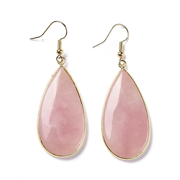 PandaHall Natural Rose Quartz Dangle Earrings, Drop, with Brass Findings, Golden, 61mm, Pin: 0.8mm Rose Quartz
PandaHall Natural Rose Quartz Dangle Earrings, Drop, with Brass Findings, Golden, 61mm, Pin: 0.8mm Rose Quartz