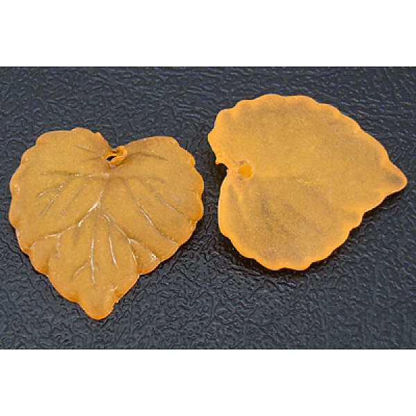 PandaHall Autumn Theme Transparent Acrylic Pendants, Frosted, Leaf, Orange, Dyed, about 16mm long, 15mm wide, 2mm thick, hole: 1.2mm Acrylic...
PandaHall Autumn Theme Transparent Acrylic Pendants, Frosted, Leaf, Orange, Dyed, about 16mm long, 15mm wide, 2mm thick, hole: 1.2mm Acrylic...