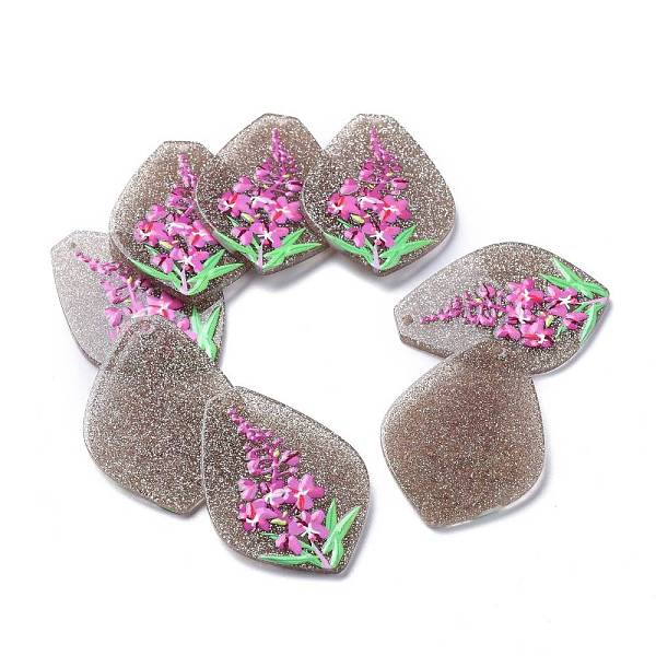 PandaHall Acrylic Pendants, 3D Printed, with Enamel and Glitter Powder, Leaf with Flower Pattern, Orchid, 43.5x32x2.5mm, Hole: 1.6mm Acrylic..., Purple
PandaHall Acrylic Pendants, 3D Printed, with Enamel and Glitter Powder, Leaf with Flower Pattern, Orchid, 43.5x32x2.5mm, Hole: 1.6mm Acrylic..., Purple