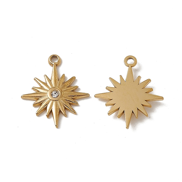 PandaHall Vacuum Plating 201 Stainless Steel Pendants, Crystal Rhinestone Sun Charm, Real 18K Gold Plated, 20x17x2mm, Hole: 1.6mm Stainless..., Clear
PandaHall Vacuum Plating 201 Stainless Steel Pendants, Crystal Rhinestone Sun Charm, Real 18K Gold Plated, 20x17x2mm, Hole: 1.6mm Stainless..., Clear