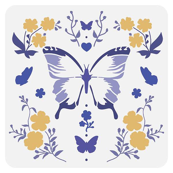 PandaHall FINGERINSPIRE Butterfly Floral Stencil 11.8x11.8" Flower Butterflies Stencil Butterfly Floral Border Stencil Butterfly Pattern...
PandaHall FINGERINSPIRE Butterfly Floral Stencil 11.8x11.8" Flower Butterflies Stencil Butterfly Floral Border Stencil Butterfly Pattern...
