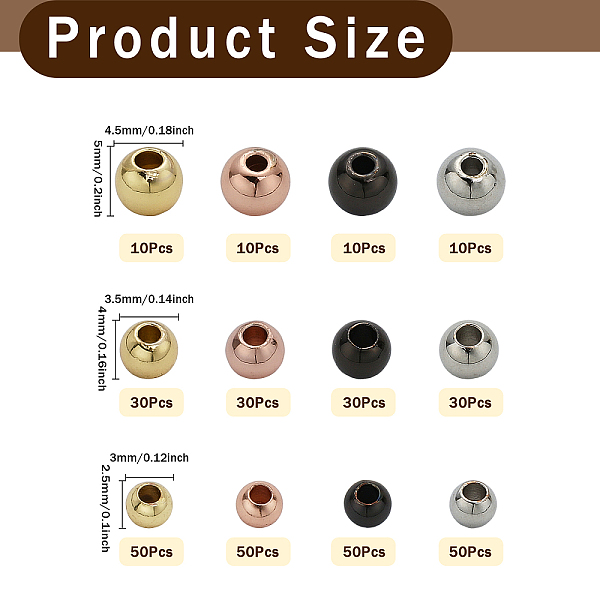 PandaHall CHGCRAFT 360Pcs 4 Colours Brass Spacer Beads 3mm 4mm 5mm Round Beads Rondelle Loose Spacer Beads Round Connector Beads for Craft...
PandaHall CHGCRAFT 360Pcs 4 Colours Brass Spacer Beads 3mm 4mm 5mm Round Beads Rondelle Loose Spacer Beads Round Connector Beads for Craft...