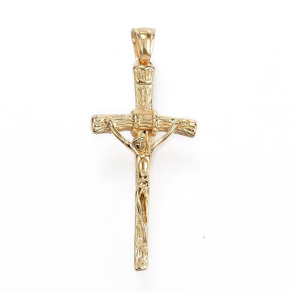PandaHall 304 Stainless Steel Pendants, For Easter, Crucifix Cross, Golden, 44x21x6mm, Hole: 4x6mm 304 Stainless Steel Cross
PandaHall 304 Stainless Steel Pendants, For Easter, Crucifix Cross, Golden, 44x21x6mm, Hole: 4x6mm 304 Stainless Steel Cross