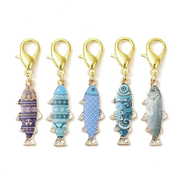 PandaHall Fish Alloy Enamel Pendant Decorations, with Zinc Alloy Lobster Claw Clasps, Mixed Color, 44mm, Pendants: 27x10.5x2mm Alloy+Enamel..., Multicolor
PandaHall Fish Alloy Enamel Pendant Decorations, with Zinc Alloy Lobster Claw Clasps, Mixed Color, 44mm, Pendants: 27x10.5x2mm Alloy+Enamel..., Multicolor