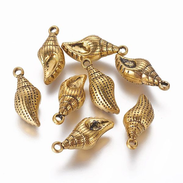 PandaHall CCB Plastic Pendants, Conch, Antique Golden, 29x12x10mm, Hole: 2.5mm Plastic Others
PandaHall CCB Plastic Pendants, Conch, Antique Golden, 29x12x10mm, Hole: 2.5mm Plastic Others