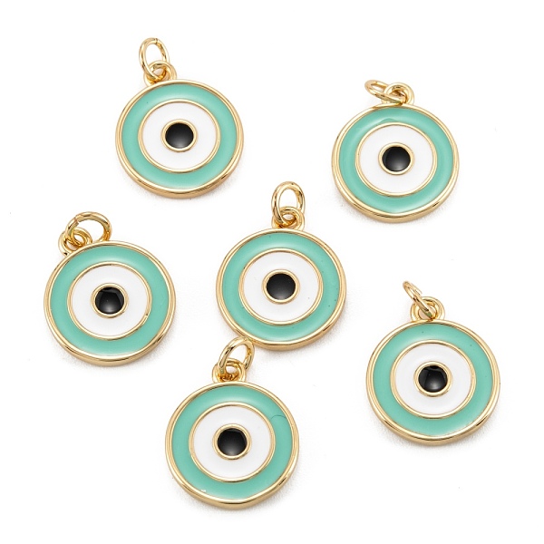 PandaHall Brass Enamel Pendants, Long-Lasting Plated, Real 18K Gold Plated, Flat Round with Eye, Pale Green, 14x11.5x1.5mm, Hole: 2.6mm...
PandaHall Brass Enamel Pendants, Long-Lasting Plated, Real 18K Gold Plated, Flat Round with Eye, Pale Green, 14x11.5x1.5mm, Hole: 2.6mm...