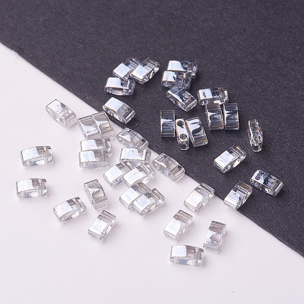 PandaHall MIYUKI Half TILA Beads, Japanese Seed Beads, 2-Hole, (HTL1881) Transparent Silver Gray Gold Luster, 5x2.3x1.9mm, Hole: 0.8mm...
PandaHall MIYUKI Half TILA Beads, Japanese Seed Beads, 2-Hole, (HTL1881) Transparent Silver Gray Gold Luster, 5x2.3x1.9mm, Hole: 0.8mm...