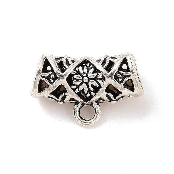 PandaHall Tibetan Style Alloy Tube Bails, Loop Bails, Hanger Links, Curved Tube, Antique Silver, 9.5x15x6mm, Hole: 1.8mm, Inner Diameter...
PandaHall Tibetan Style Alloy Tube Bails, Loop Bails, Hanger Links, Curved Tube, Antique Silver, 9.5x15x6mm, Hole: 1.8mm, Inner Diameter...