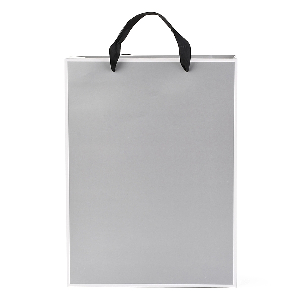 PandaHall Rectangle Paper Bags, with Handles, for Gift Bags and Shopping Bags, Silver, 35x26x0.6cm Paper None Silver
PandaHall Rectangle Paper Bags, with Handles, for Gift Bags and Shopping Bags, Silver, 35x26x0.6cm Paper None Silver