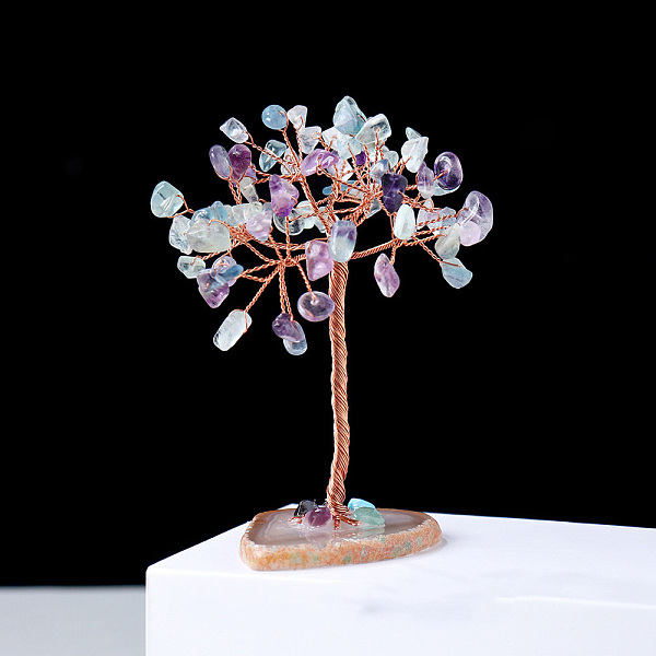 PandaHall Natural Fluorite Chips Tree of Life Decorations, Natural Agate with Copper Wire Feng Shui Energy Stone Gift for Home Office...
PandaHall Natural Fluorite Chips Tree of Life Decorations, Natural Agate with Copper Wire Feng Shui Energy Stone Gift for Home Office...