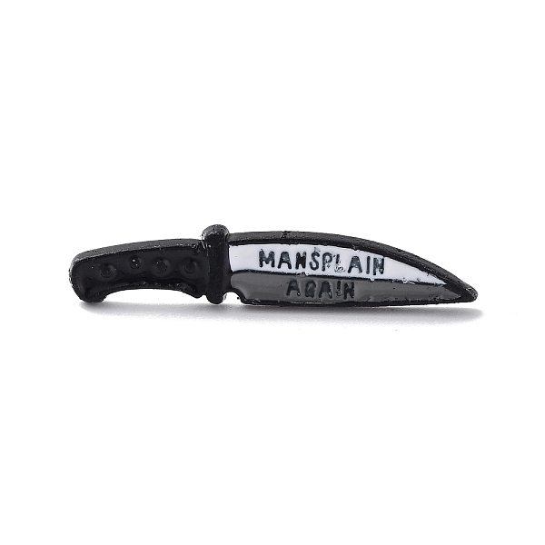 PandaHall Black Alloy Brooches, Enamel Pins, for Backpack Cloth, Knife, Word, 30x6x1.5mm Alloy+Enamel Word
PandaHall Black Alloy Brooches, Enamel Pins, for Backpack Cloth, Knife, Word, 30x6x1.5mm Alloy+Enamel Word