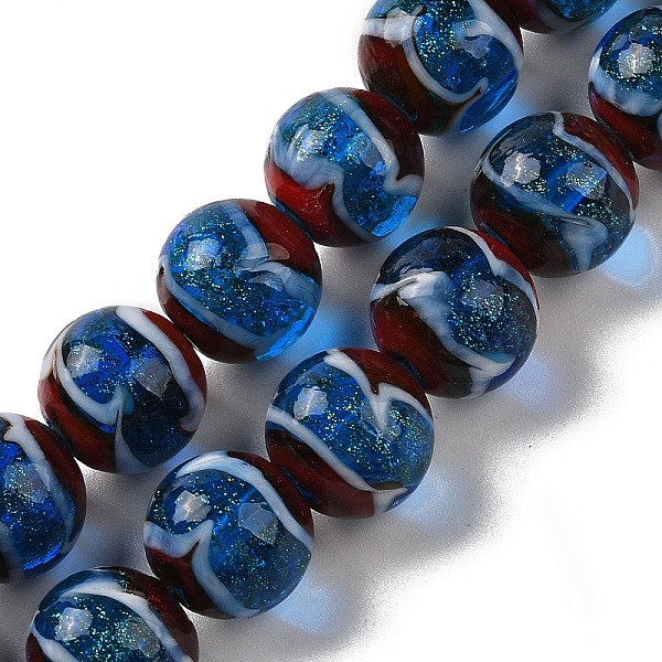 PandaHall Handmade Lampwork Beads Strands, Round, Steel Blue, 12mm, Hole: 1.8mm, about 42~45pcs/strand, 18.50''~20.87''(47~53cm) Lampwork...
PandaHall Handmade Lampwork Beads Strands, Round, Steel Blue, 12mm, Hole: 1.8mm, about 42~45pcs/strand, 18.50''~20.87''(47~53cm) Lampwork...