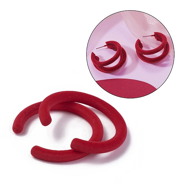 PandaHall Flocky Acrylic Beads, Letter C Shape, Red, 56x53.8x6.7mm, Hole: 1.4mm, Inner Diameter: 43.7mm Acrylic Others Red
PandaHall Flocky Acrylic Beads, Letter C Shape, Red, 56x53.8x6.7mm, Hole: 1.4mm, Inner Diameter: 43.7mm Acrylic Others Red