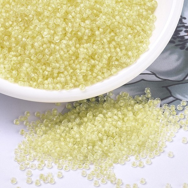 PandaHall MIYUKI Round Rocailles Beads, Japanese Seed Beads, 11/0, (RR1921) Semi-Frosted Yellow Lined Crystal, 2x1.3mm, Hole: 0.8mm, about...
PandaHall MIYUKI Round Rocailles Beads, Japanese Seed Beads, 11/0, (RR1921) Semi-Frosted Yellow Lined Crystal, 2x1.3mm, Hole: 0.8mm, about...