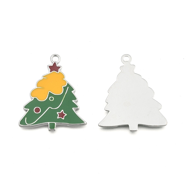 PandaHall Alloy Enamel Pendants, Lead Free and Cadmium Free, Platinum Color, Christmas Tree, Yellow and Green, 37x31x2mm, Hole: 2mm...
PandaHall Alloy Enamel Pendants, Lead Free and Cadmium Free, Platinum Color, Christmas Tree, Yellow and Green, 37x31x2mm, Hole: 2mm...