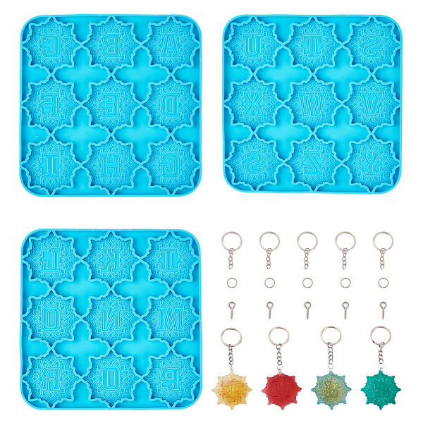PandaHall 1 Set Square Silicone Molds, Resin Casting Molds, For UV Resin, Epoxy Resin Jewelry Making, with 30Pcs Iron Screw Eye Pin Peg..., Cyan
PandaHall 1 Set Square Silicone Molds, Resin Casting Molds, For UV Resin, Epoxy Resin Jewelry Making, with 30Pcs Iron Screw Eye Pin Peg..., Cyan
