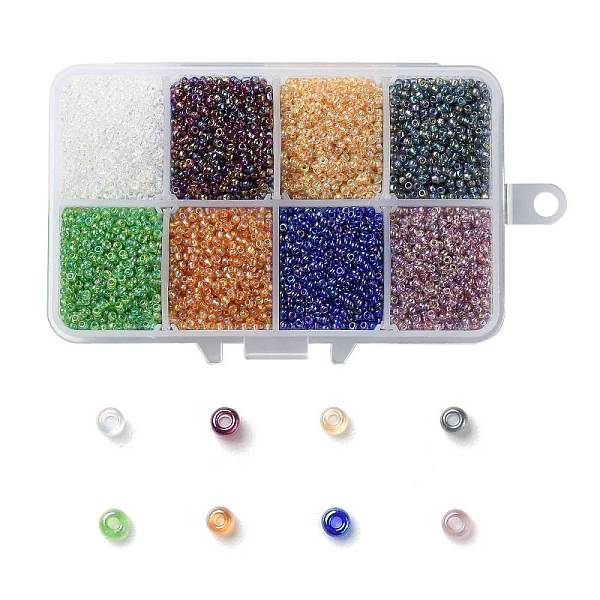 PandaHall 200G 8 Colors 12/0 Grade A Round Glass Seed Beads, Transparent Colours Rainbow, Mixed Color, 2x1.5mm, Hole: 0.9mm, 25g/color..., Multicolor
PandaHall 200G 8 Colors 12/0 Grade A Round Glass Seed Beads, Transparent Colours Rainbow, Mixed Color, 2x1.5mm, Hole: 0.9mm, 25g/color..., Multicolor