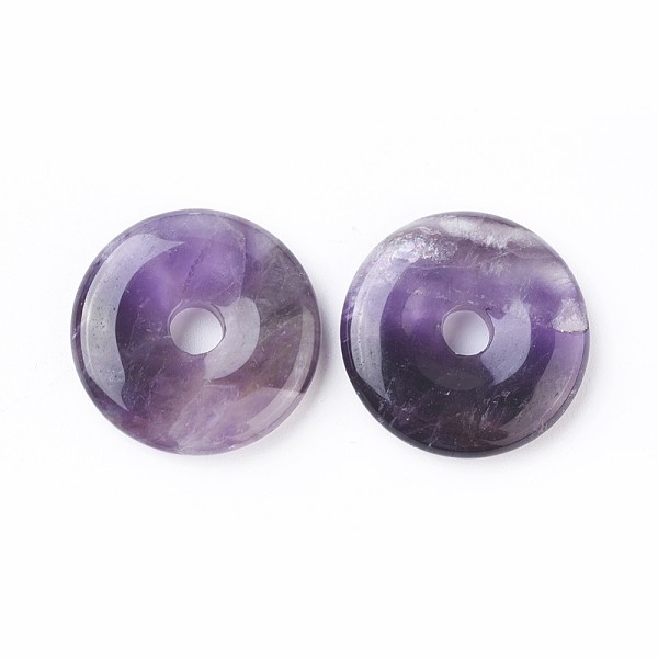 PandaHall Natural Amethyst Pendants, Donut/Pi Disc, Donut Width: 12~12.5mm, 30~31x6~7mm, Hole: 6mm Amethyst Donut Purple
PandaHall Natural Amethyst Pendants, Donut/Pi Disc, Donut Width: 12~12.5mm, 30~31x6~7mm, Hole: 6mm Amethyst Donut Purple