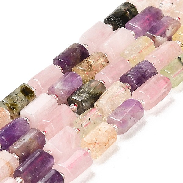 PandaHall Natural Rose Quartz & Amethyst & Prehnite & Yellow Quartz Beads Strands, with Seed Beads, Faceted Column, 9~11x6~7.5x6~7.5mm, Hole...
PandaHall Natural Rose Quartz & Amethyst & Prehnite & Yellow Quartz Beads Strands, with Seed Beads, Faceted Column, 9~11x6~7.5x6~7.5mm, Hole...