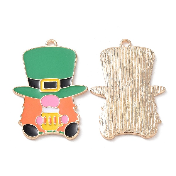 PandaHall Alloy Pendants, with Enamel, Light Gold, Leprechaun Charms, for Saint Patrick's Day, Colorful, 40x27.5x2mm, Hole: 2mm Alloy+Enamel...
PandaHall Alloy Pendants, with Enamel, Light Gold, Leprechaun Charms, for Saint Patrick's Day, Colorful, 40x27.5x2mm, Hole: 2mm Alloy+Enamel...