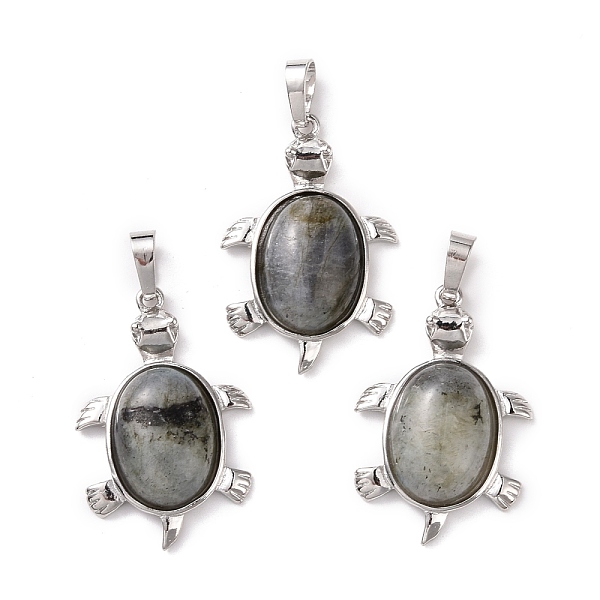 PandaHall Natural Labradorite Tortoise Gemstone Pendants, with Brass Findings, Cadmium Free & Lead Free, Platinum, 33.5x22x7mm, Hole: 5mm..., Multicolor
PandaHall Natural Labradorite Tortoise Gemstone Pendants, with Brass Findings, Cadmium Free & Lead Free, Platinum, 33.5x22x7mm, Hole: 5mm..., Multicolor