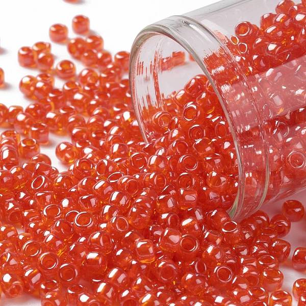 PandaHall TOHO Round Seed Beads, Japanese Seed Beads, (958) Inside Color Hyacinth/Siam Lined, 8/0, 3mm, Hole: 1mm, about 10000pcs/pound..., Red
PandaHall TOHO Round Seed Beads, Japanese Seed Beads, (958) Inside Color Hyacinth/Siam Lined, 8/0, 3mm, Hole: 1mm, about 10000pcs/pound..., Red